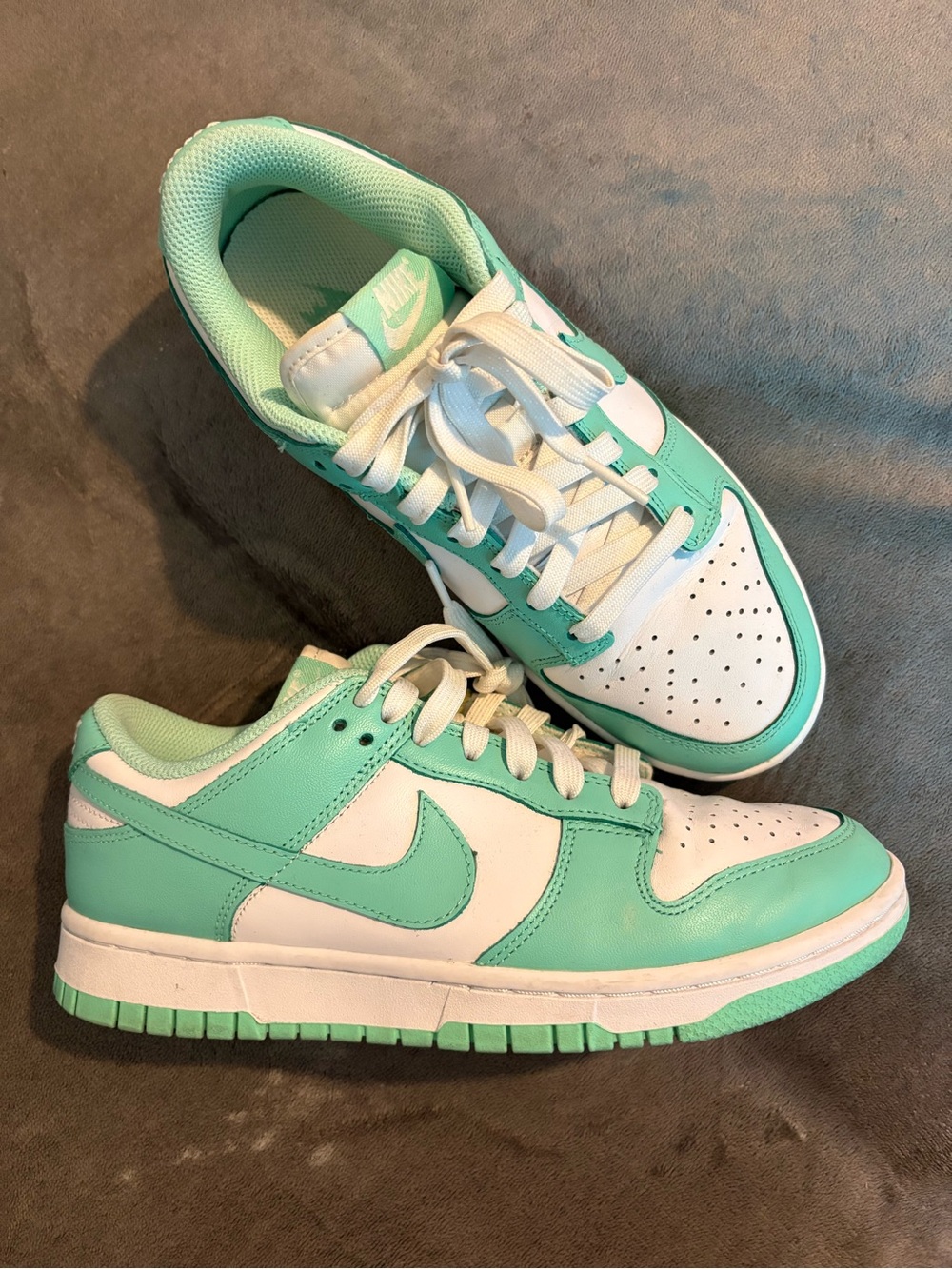Nike Dunk Low in Mint and White